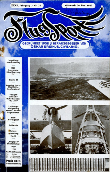 Flugsport 1940 Heft 24 v. 20.11.1940