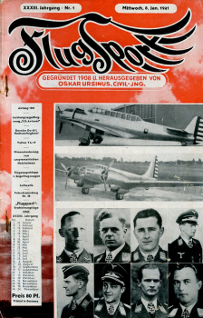 Flugsport 1941 Heft 01 v. 08.01.1941