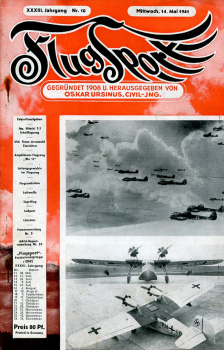 Flugsport 1941 Heft 10 v. 14.05.1941