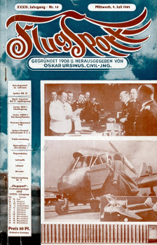 Flugsport 1941 Heft 14 v. 09.07.1941