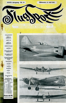 Flugsport 1941 Heft 15 v. 23.07.1941