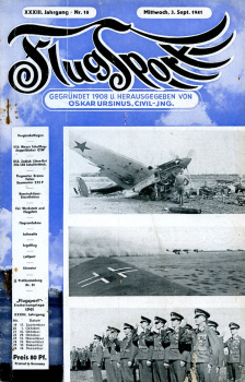 Flugsport 1941 Heft 18 v. 03.09.1941