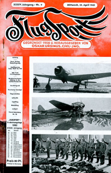 Flugsport 1942 Heft 09 v. 29.04.1942