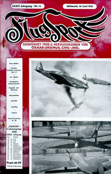Flugsport 1942 Heft 12 v. 10.06.1942