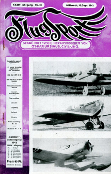 Flugsport 1942 Heft 20 v. 30.09.1942