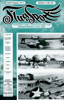 Flugsport 1942 Heft 21 v. 14.10.1942