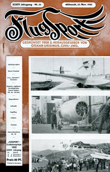 Flugsport 1942 Heft 24 v. 25.11.1942