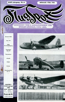 Flugsport 1942 Heft 25 v. 09.12.1942