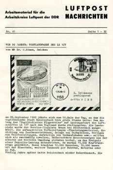Preview: Luftpost Nachrichten Nr. 41 bis Nr. 60 - 1981-1987: Arbeitsmaterial für die Arbeitskreise Luftpost der DDR