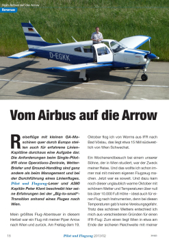 Vom Airbus auf die Arrow