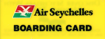 Air Seychelles Boarding Card