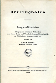 Der Flughafen: Inaugural-Dissertation