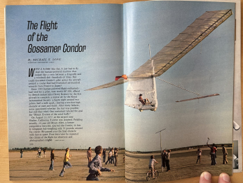 Flight of the Gossamer Condor - Man-Powered Flight at Last: National Geographic 1978 -  1