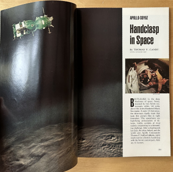 Historic Handclasp in Space: National Geographic 1976 -  2
