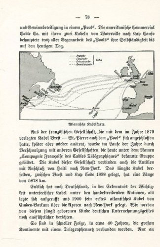 Die Unterseekabel in Wort und Bild