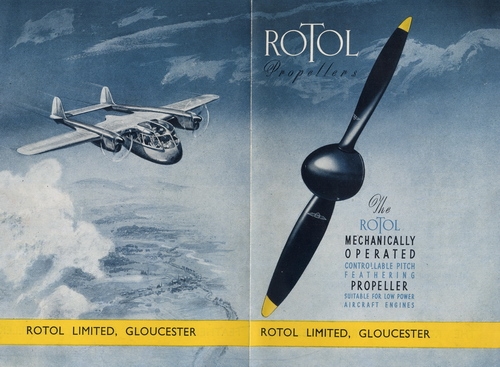 The Rotol Mechanically Operated Controllable Pitch Feathering Propeller: Suitable for Low Power Aircraft Engines