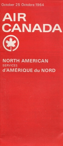 Air Canada - North American Services: Timetable October 1964