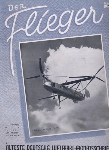 Der Flieger 1953 Heft 6: 27. Jahrgang - Älteste deutsche Luftfahrt-Monatsschrift