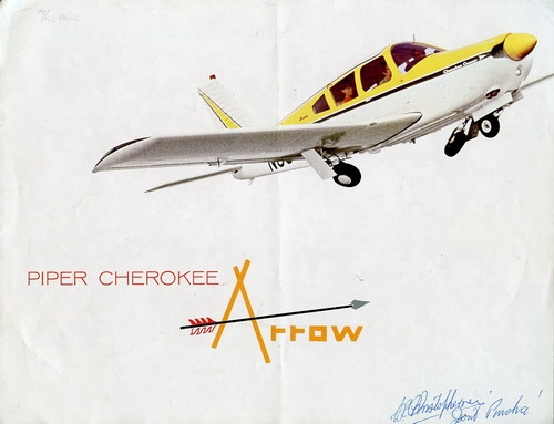 Piper Cherokee Arrow 180: The bow that puts this Arrow in orbit is the 180 HP Lycoming with Bendix Fuel Injection...