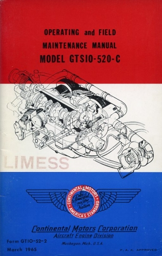 Model GTSIO-520-C: Operating and Field Maintenance Manual