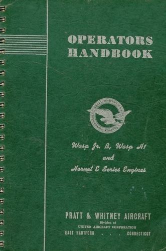 Operators Handbook Wasp Junior B, Wasp H1 and Hornet E Series Engines