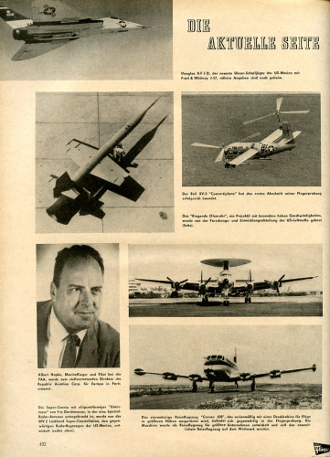 Der Flieger 1956 - kompletter 30. Jahrgang gebunden: Älteste deutsche Luftfahrt-Monatsschrift