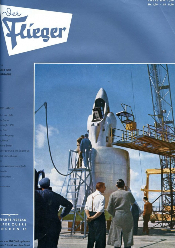 Der Flieger 1958 - kompletter 32. Jahrgang gebunden: Älteste deutsche Luftfahrt-Monatsschrift
