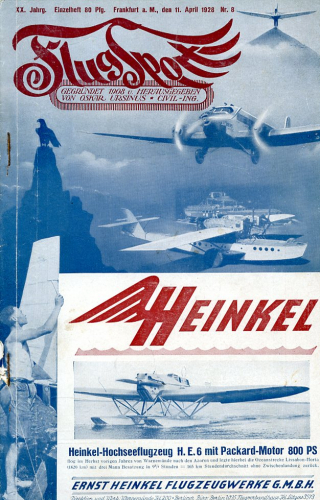 Flugsport 1928 Heft 08 v. 11.04.1928: Illustrierte technische Zeitschrift und Anzeiger für das gesamte Flugwesen
