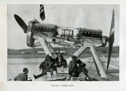 Fliegerschwärme über dem Ozean